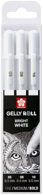 SET 3 GELLY ROLL WHITE