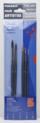 SET 5 PINCEAUX AQUARELLE