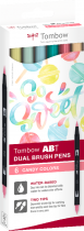 SET 6 COULEURS CANDY ABT DUAL BRUSH PEN TOMBOW 