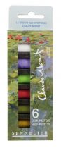 SET 6 DEMI PASTELS A L\'ECU SENNELIER LE BASSIN AUX NYMPHEAS CLAUDE MONNET