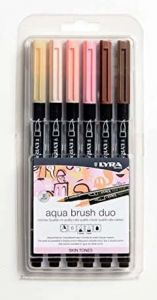 SET 6 FEUTRES AQUA BRUSH DUO SKIN TONES