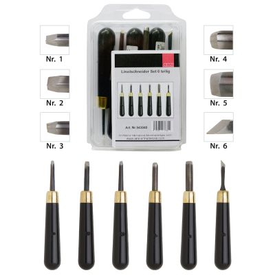 SET 6 OUTILS A GRAVER LINOLEUM
