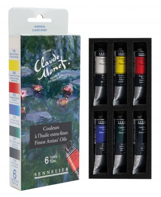 SET 6 TUBES HUILE EXTRA-FINE 10ML SENNELIER NYMPHEAS CLAUDE MONET