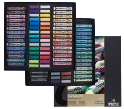 SET 60 1/2 PASTELS + 60 PASTELS ENTIERS REMBRANDT