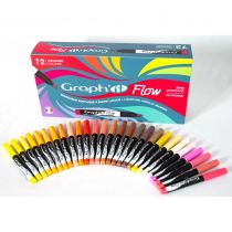 SET 72 MARQUEURS ACRYLIQUE GRAPH\'IT FLOW ENCRE LIQUIDE