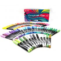 SET 72 MARQUEURS ACRYLIQUE GRAPH\'IT FLOW ENCRE LIQUIDE