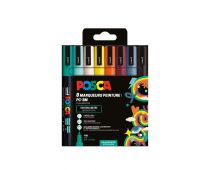 SET 8 POSCA 3M EDITION LIMITEE COULEURS RETRO