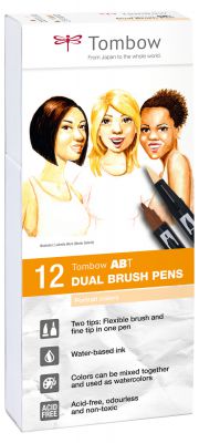 SET ABT DUAL BRUSH PEN TOMBOW X12 PORTRAIT