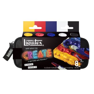 SET ACRYLIQUE BASCIS LIQUITEX PEINTURE 3D