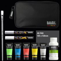 SET ACRYLIQUE BASCIS LIQUITEX PEINTURE TECHNIQUES MIXTES