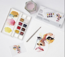 SET AQUARELLE COTMAN PORTRAIT 9 Pièces WINSOR & NEWTON