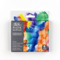 SET AQUARELLE WINSOR & NEWTON 6x5ml COULEURS WINSOR
