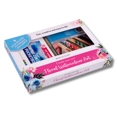 SET D\'AQUARELLE FLORALE TALENS