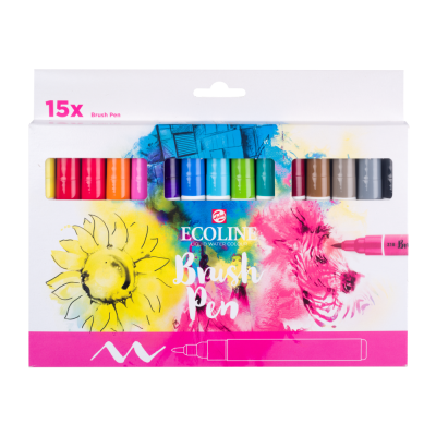 SET ECOLINE BRUSHPEN X 15