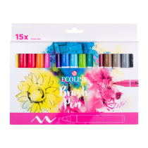SET ECOLINE BRUSHPEN X 15