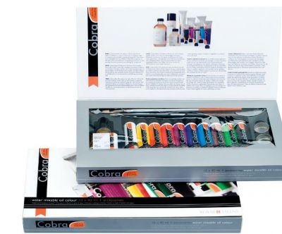 SET INITIATION 10 TUBES 40 ML + ACCESSOIRES COBRA ARTIST