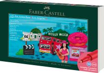 SET LOS ANGELES FEUTRES PITT ARTIST PEN FABER CASTELL X12
