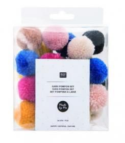 SET POMPONS MIXTE NATURE