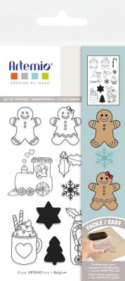 SET TAMPONS CLEAR DESSIN NOEL A CROQUER