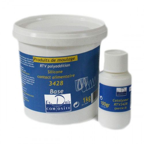 SILICONE ALIMENTAIRE 3428 + CATALYSEUR - ESPRIT COMPOSITE - 1 KG