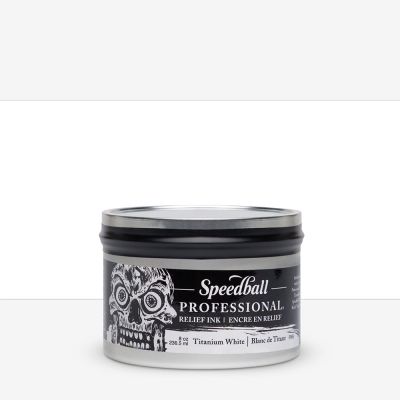 SPEEDBALL PROFESSIONAL RELIEF INK 236ml BLANC TITANE