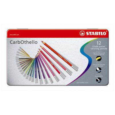 STABILO CARBOTHELLO  BOITE METAL DE 12