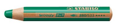 STABILO WOODY VERT 