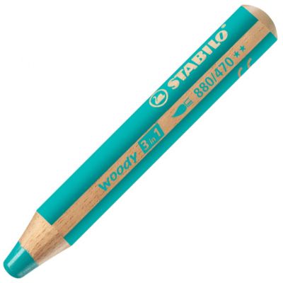 STABILO WOODY VERT JADE CLAIR