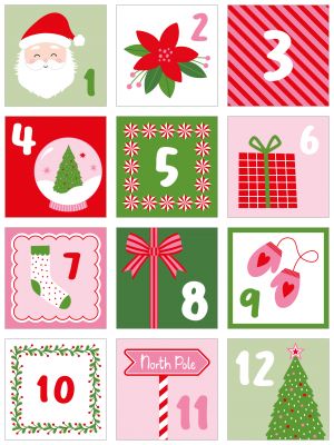 STICKERS CARRES SANTA BABY