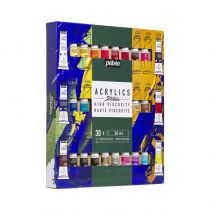 STUDIO ACRYLICS ETUI 30 TUBES DE 20 ML ASSORTIS ET PINCEAU