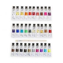 STUDIO ACRYLICS ETUI 30 TUBES DE 20 ML ASSORTIS ET PINCEAU
