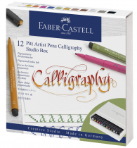STUDIO BOX CALLIGRAPHIE 12 FEUTRES PITT - FABER CASTELL