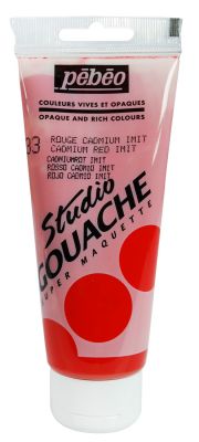 STUDIO GOUACHE 100ML ROUGE CADMIUM