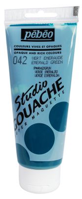 STUDIO GOUACHE 100ML VERT EMERAUDE