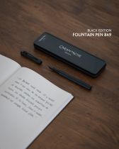 STYLO PLUME BLACK CODE CARAN D\'ACHE, PLUME TAILLE M