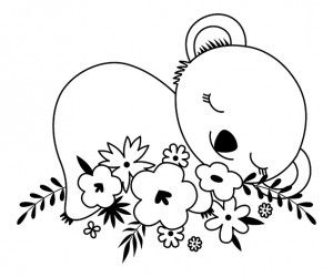 Tampon Bois Bebe Koala Janv