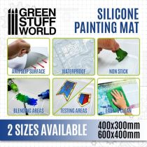Tapis de peinture Silicone Green Stuff 600x400mm