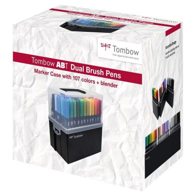 TOMBOW BOITE 107 MARQUEURS + BLENDER