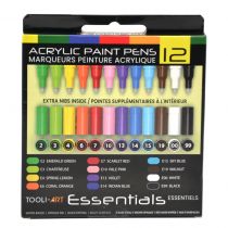 TOOLI Marqueur Acryl Set Essentiels 12 couleurs EF 0.7mm 