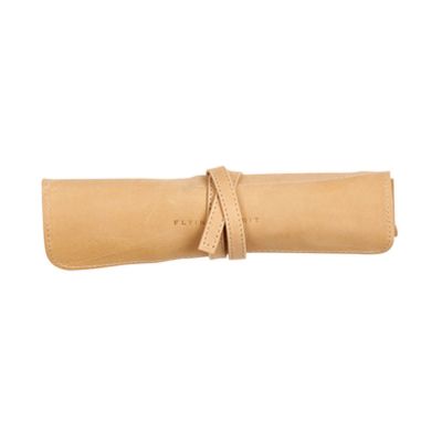 TROUSSE CUIR VERITABLE BEIGE FLYING SPIRIT EN ROULEAU 26.7 x 20.5 cm