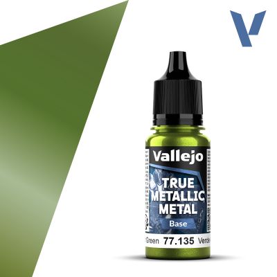TRUE METALLIC METAL BASE AMBER GREEN 18 ML