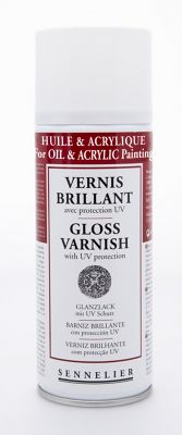 VERNIS AEROSOL BRILLANT SENNELIER 400ML (prix creattitude)