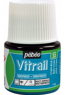 VITRAIL TRANSPARENT BLEU CYAN 45ml