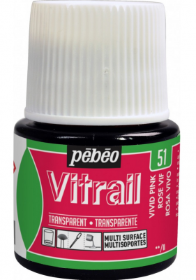 VITRAIL TRANSPARENT ROSE VIF 45ml