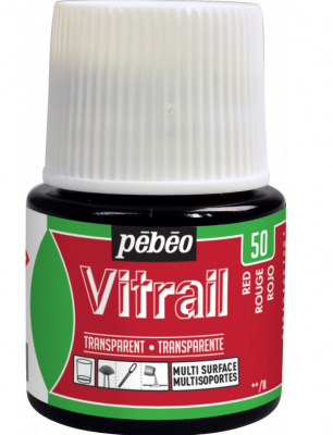 VITRAIL TRANSPARENT ROUGE 45ml