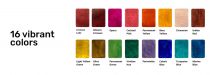 VIVIVA WATERCOLOR PANS SET -  SPRING 16 COLORS