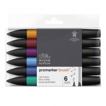W&N BRUSHMARKER SET 6PC TONS RICHES