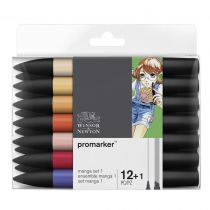 W&N PROMARKER SET 12+1PC MANGA SET 1