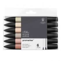 W&N PROMARKER SET 6PC TONS DE CHAIR SET 1