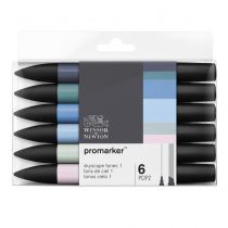 W&N PROMARKER SET 6PC TONS DE CIEL 1